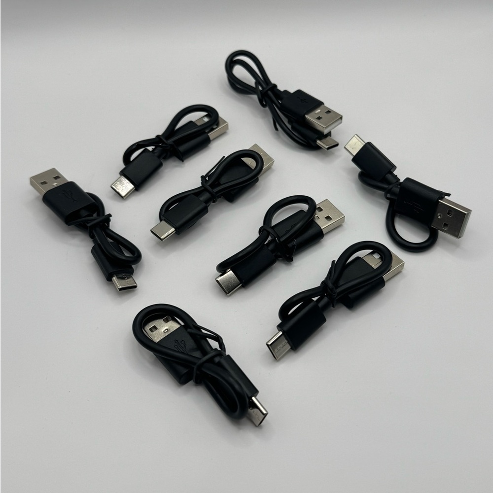 Lot of Black USB-A to Type C Charging Cables NEW